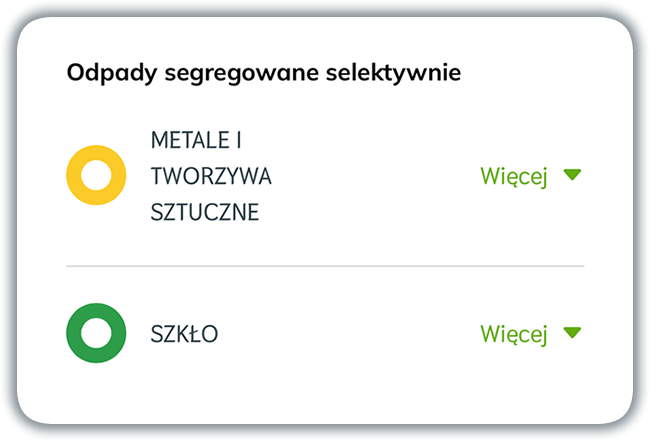 Instrukcje prawidłowej segregacji w aplikacji